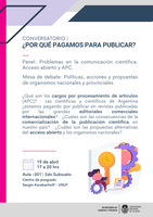 Conversatorio ¿Por qué pagamos por publicar?